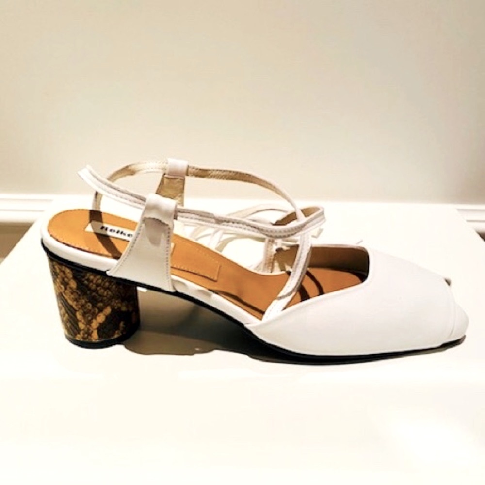 ▪️SALE▪️Brand new RIEKE NEN Open Toe Ankle-tie Leather Heeled Sandals.